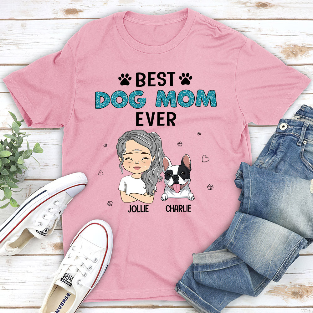 Best Dog Mom Chibi - Personalized Custom Unisex T-shirt