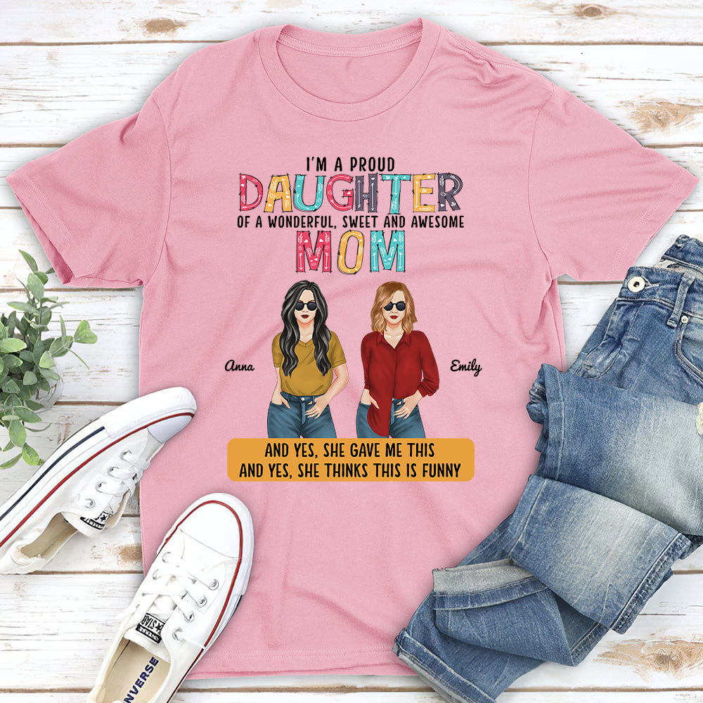 Proud Daughter - Personalized Custom Unisex T-shirt
