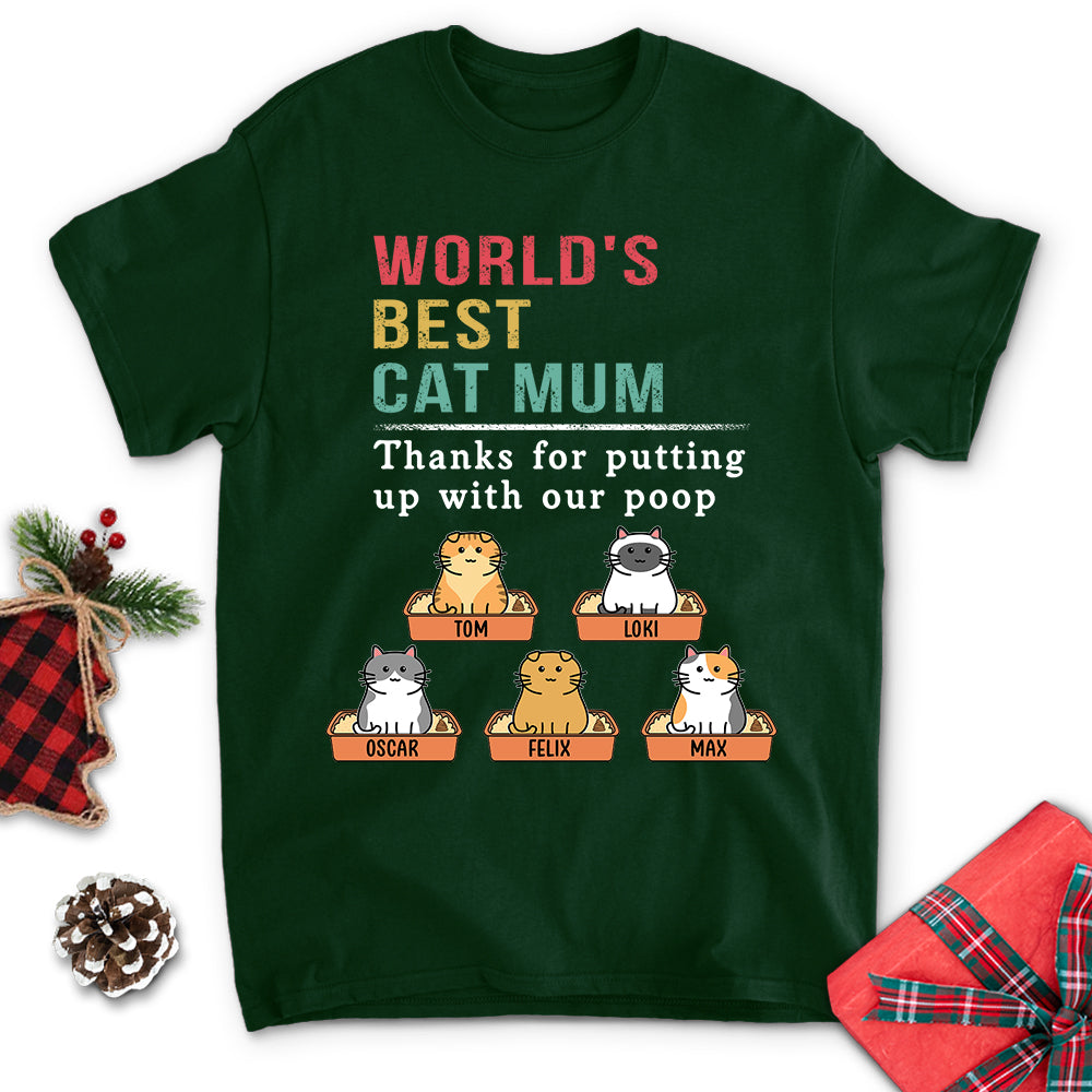 Putting Up With My Poop - Personalized Custom Unisex T-shirt