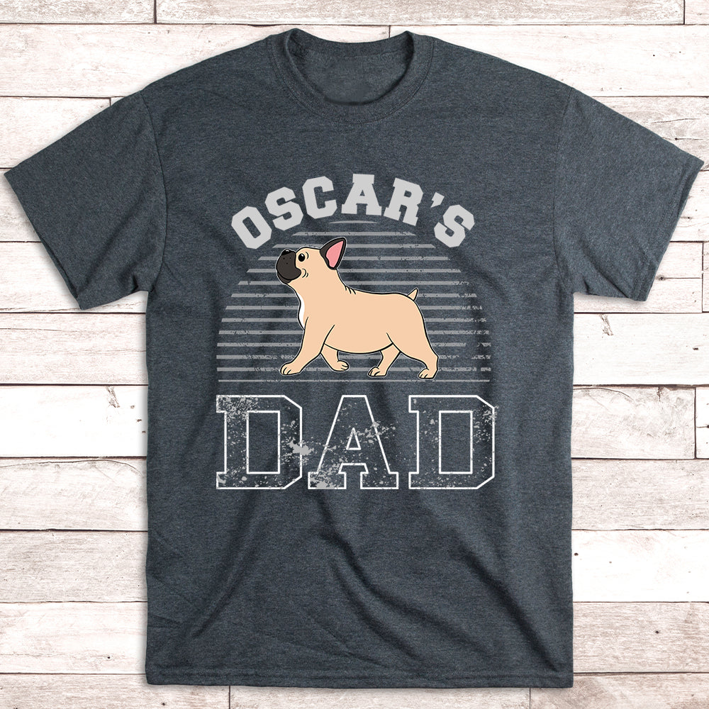 Dog Dad Walking - Personalized Custom Unisex T-shirt