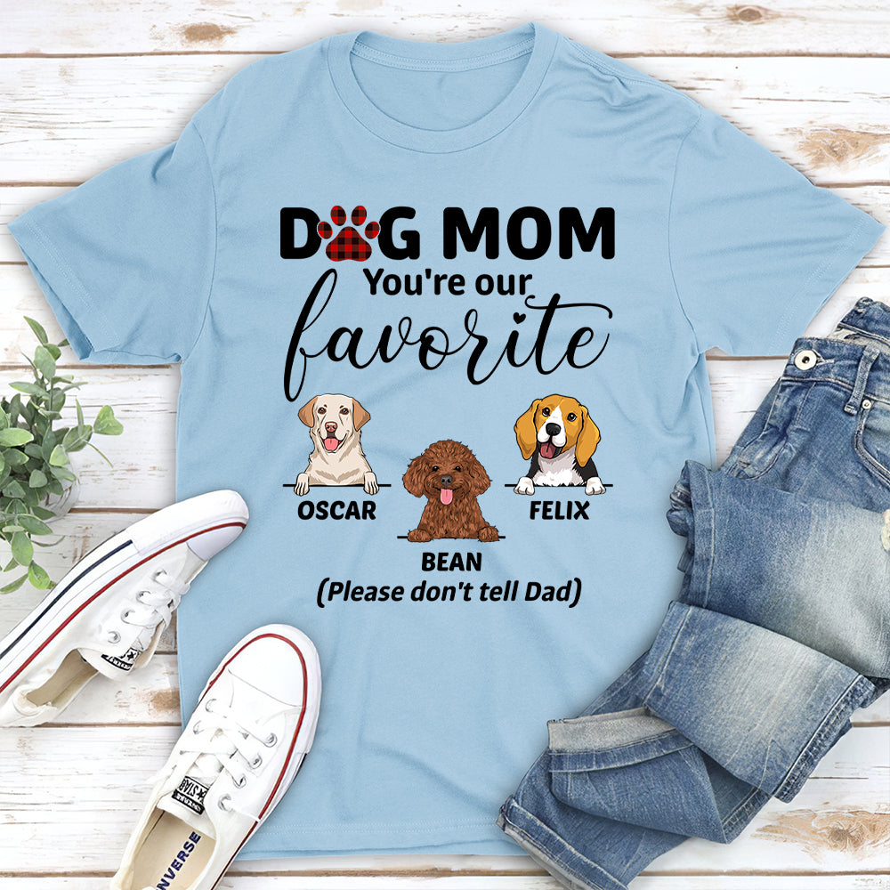 Mom, My Favorite - Personalized Custom Unisex T-shirt