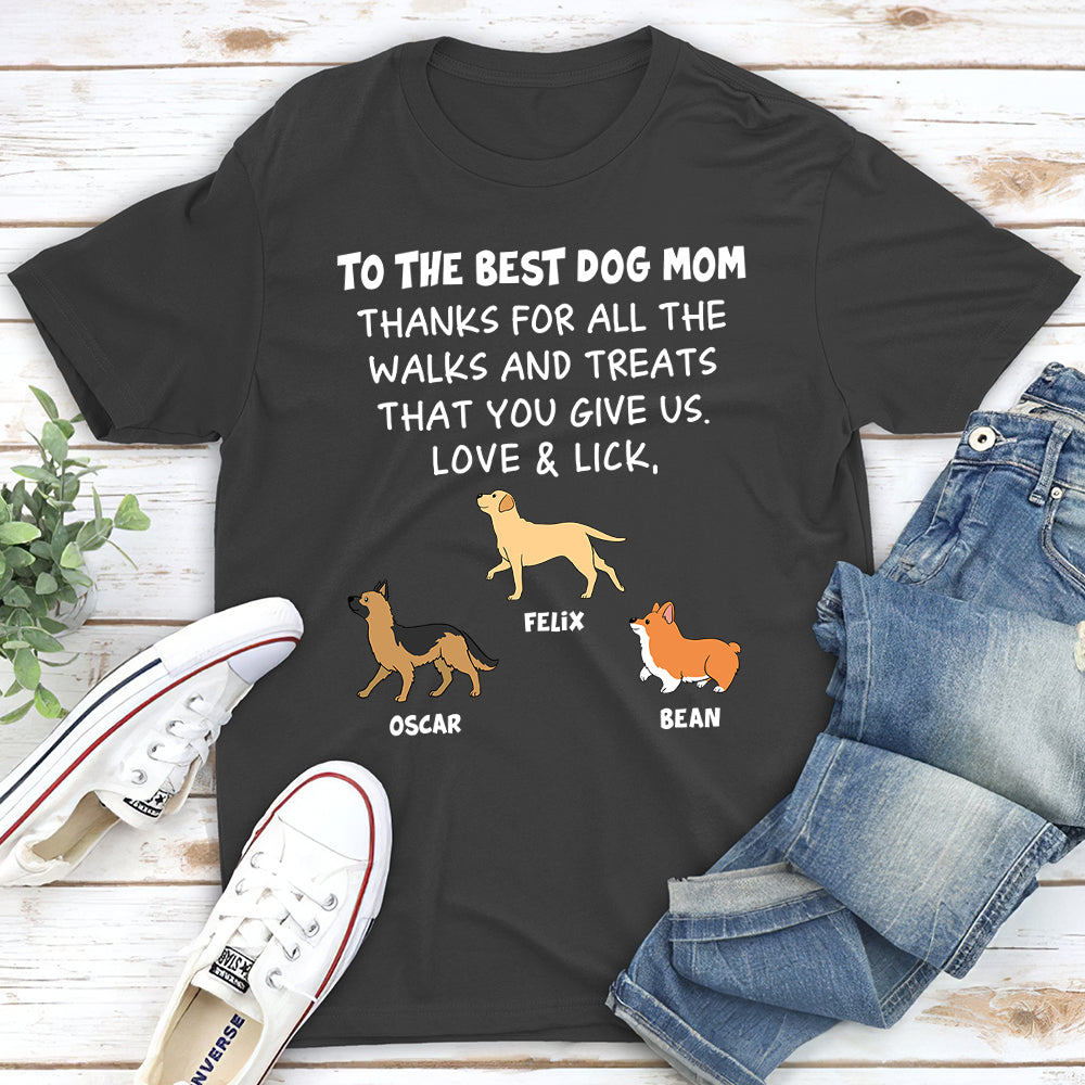 Walking Dog - Personalized Custom Unisex T-shirt
