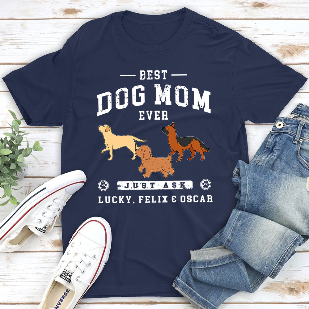 The Best Dog Dad - Personalized Custom Unisex T-shirt
