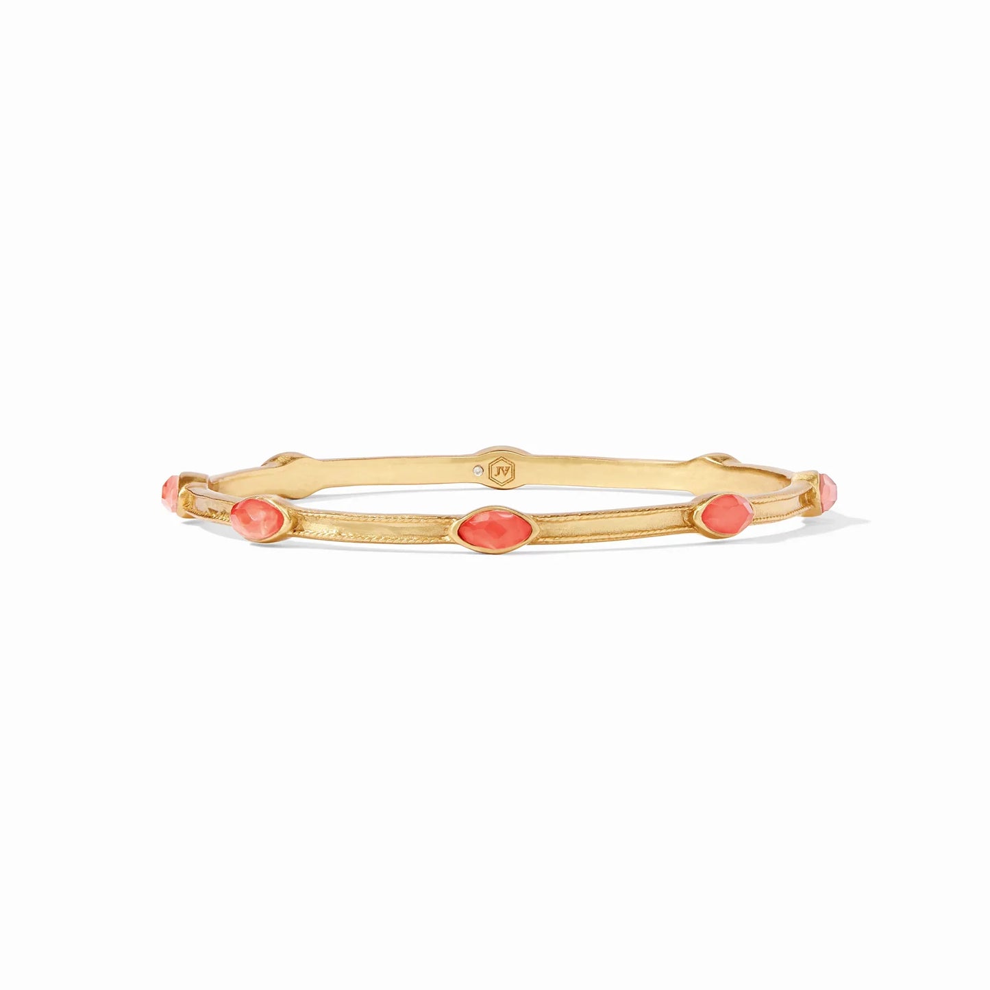 Monaco Bangle Gold Iridescent Coral