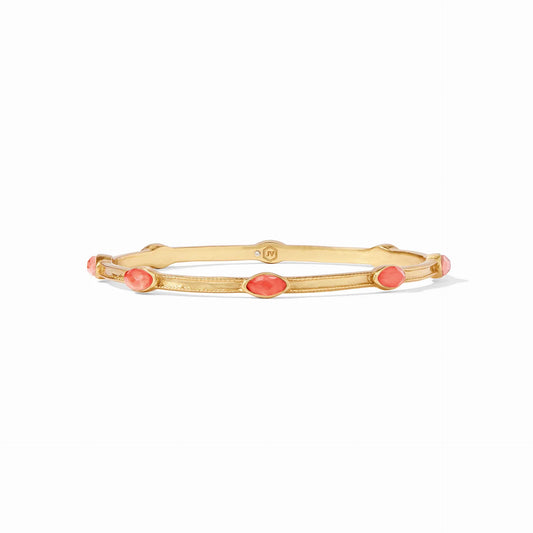 Monaco Bangle Gold Iridescent Coral