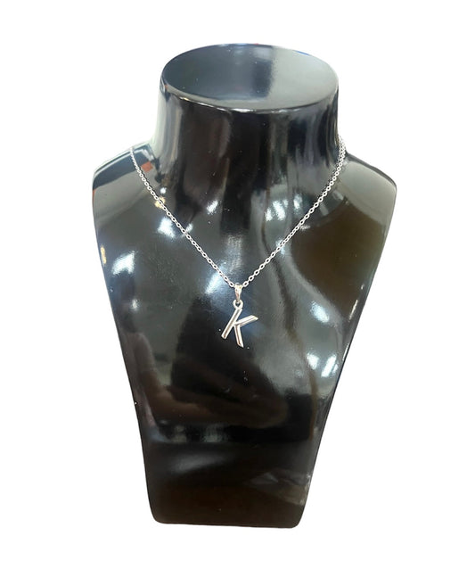 Luka Silver- .925 Silver Necklace Letter "K"
