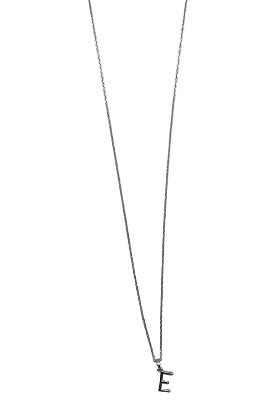 Luka Silver- .925 Silver Necklace Letter "E"