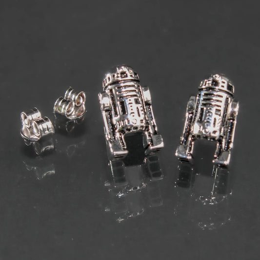 R2-D2 Sterling Silver Stud Earrings
