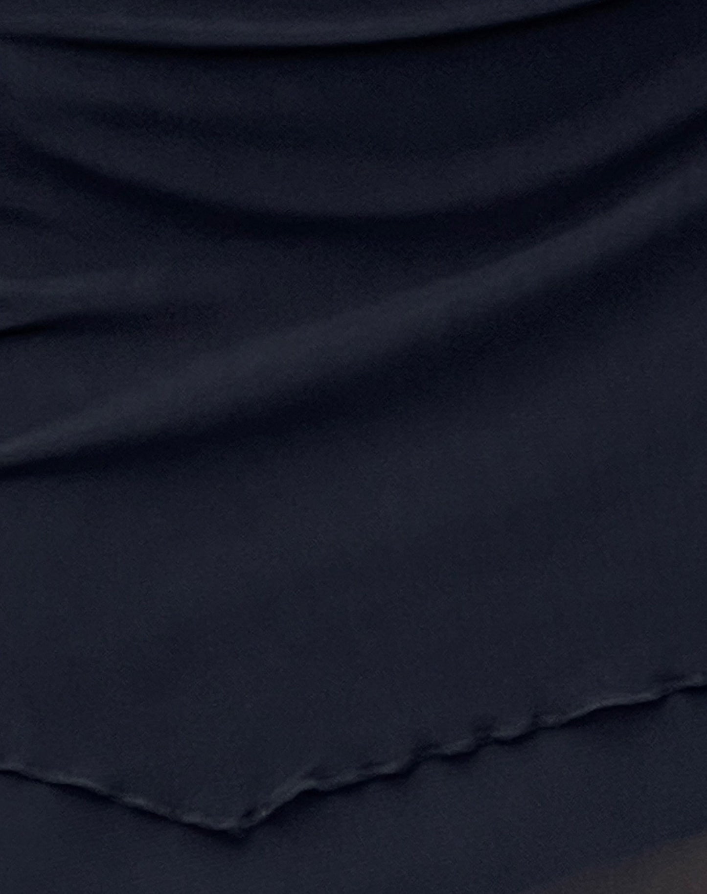 Renata Asymmetrical Mini Dress in Black Mesh