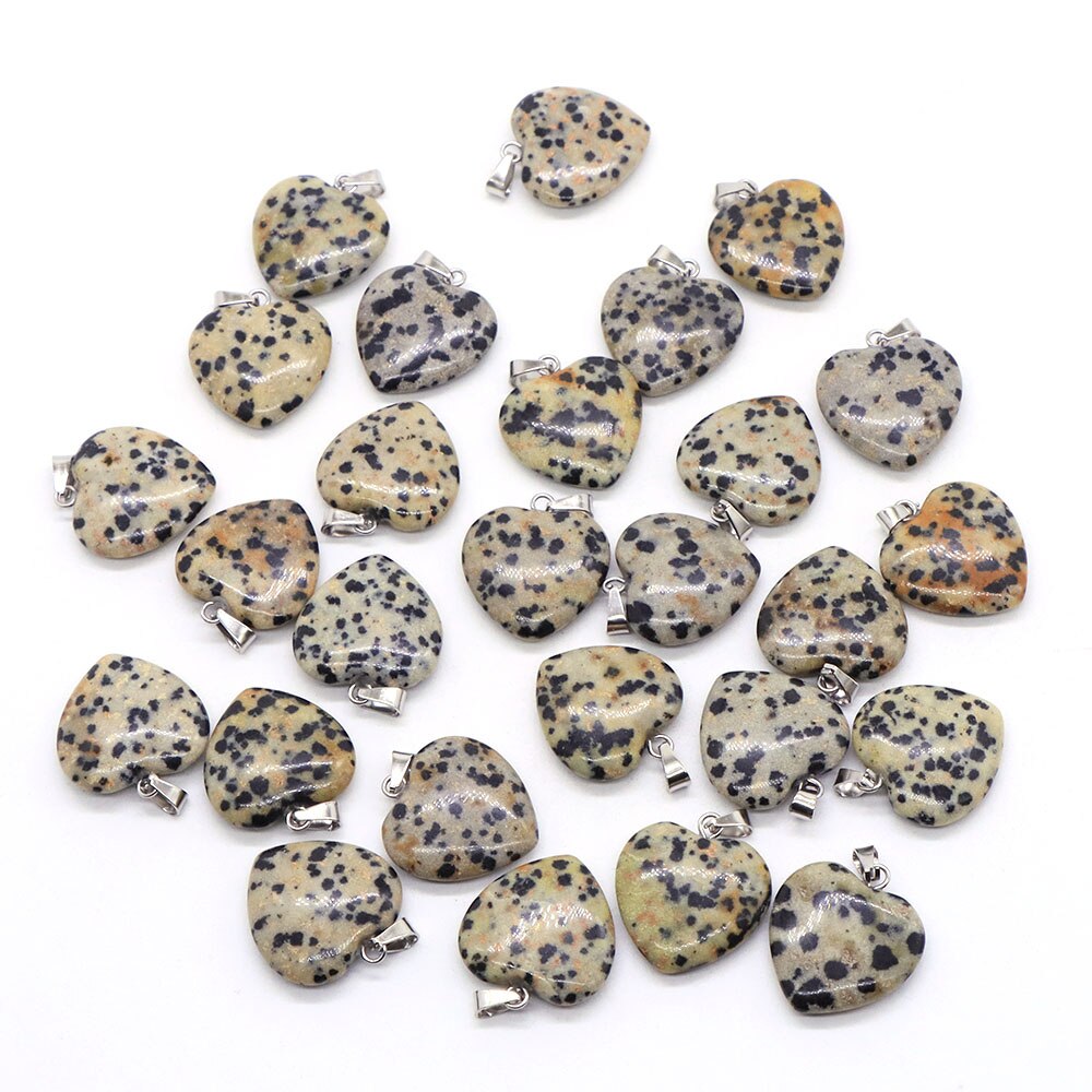 10PC/Set Natural Healing Gemstone Necklace Women Charm Jewelry 16mm