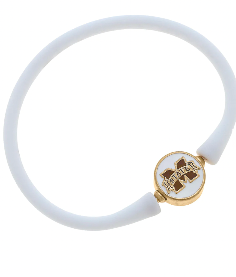 Mississippi State Bali Silicone Bracelet
