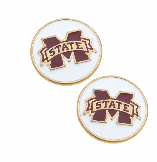 Mississippi State Enamel Post Studs