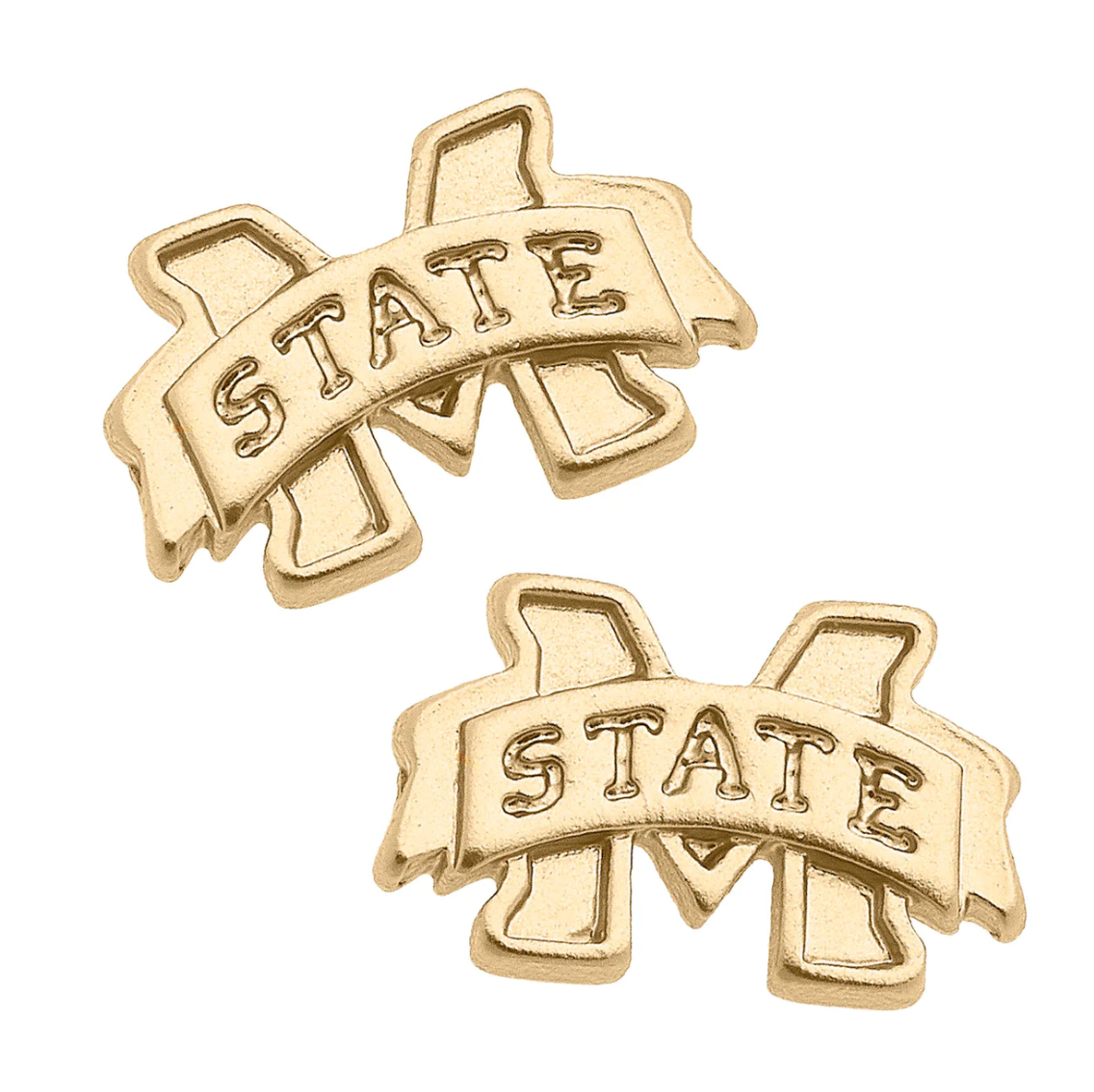 Mississippi State Logo Post Stud Earrings