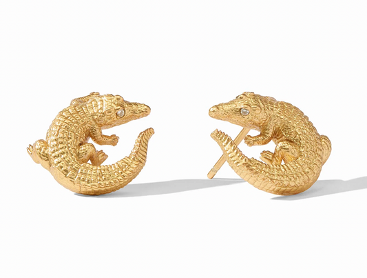 Alligator Gold Studs
