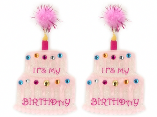 It's My Birthday Cake Acrylic Earrings