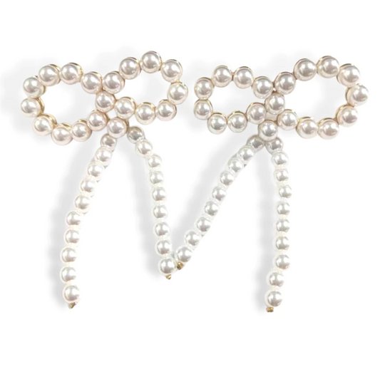 Brianna Cannon Pearl Bow Earrings