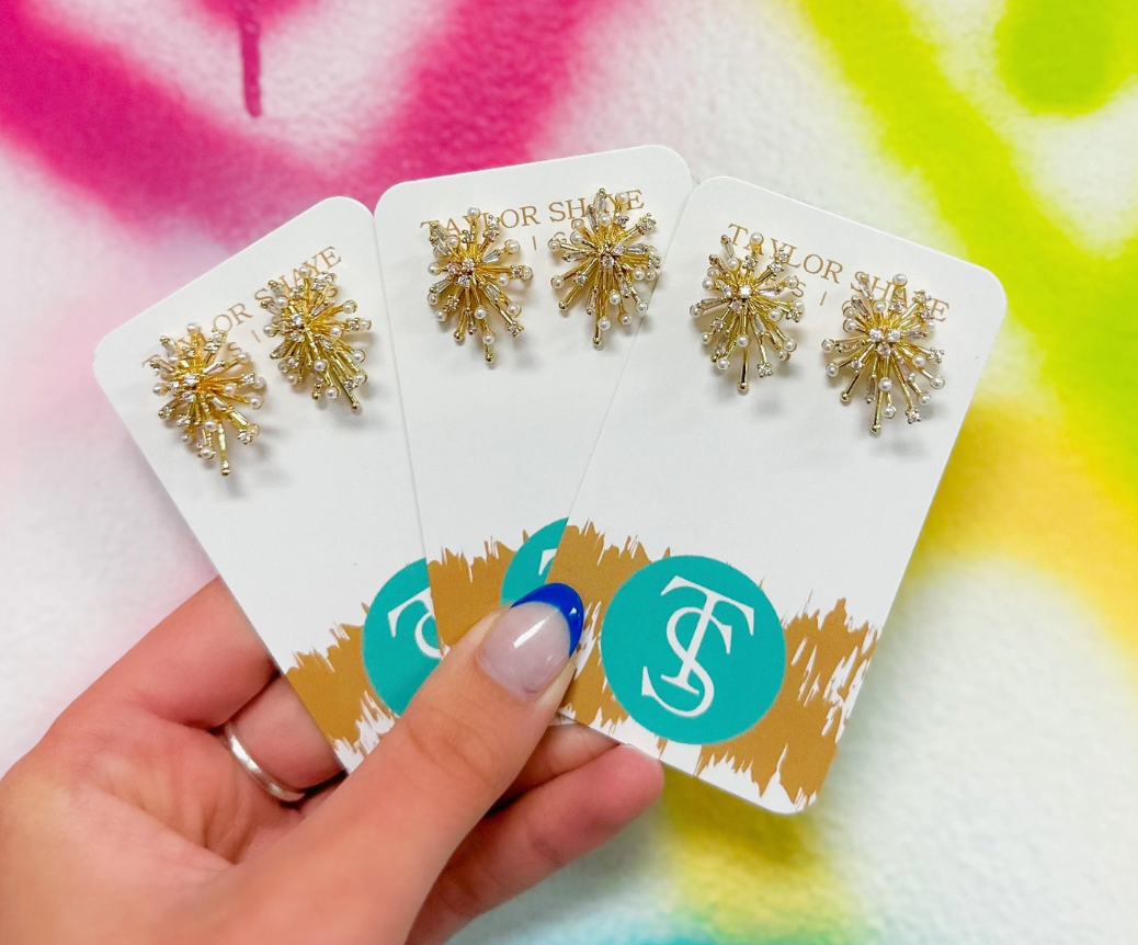 Taylor Shaye Designs Priscilla Pearl Cluster Studs