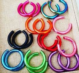 Gemelli Metallic Hoops