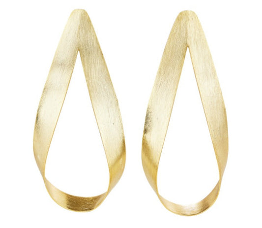 Elyssa Bass Designs Gold Drop Hoop