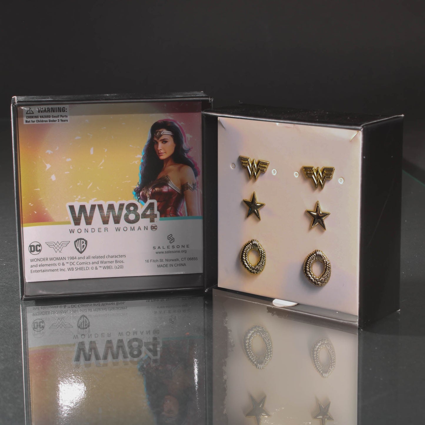 Wonder Woman (DC Comics) 1984 Earring Set 3 Pack