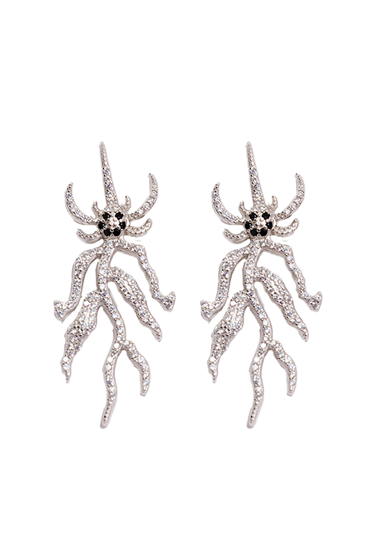 CRYSTAL SPIKE MONSTER EARRING