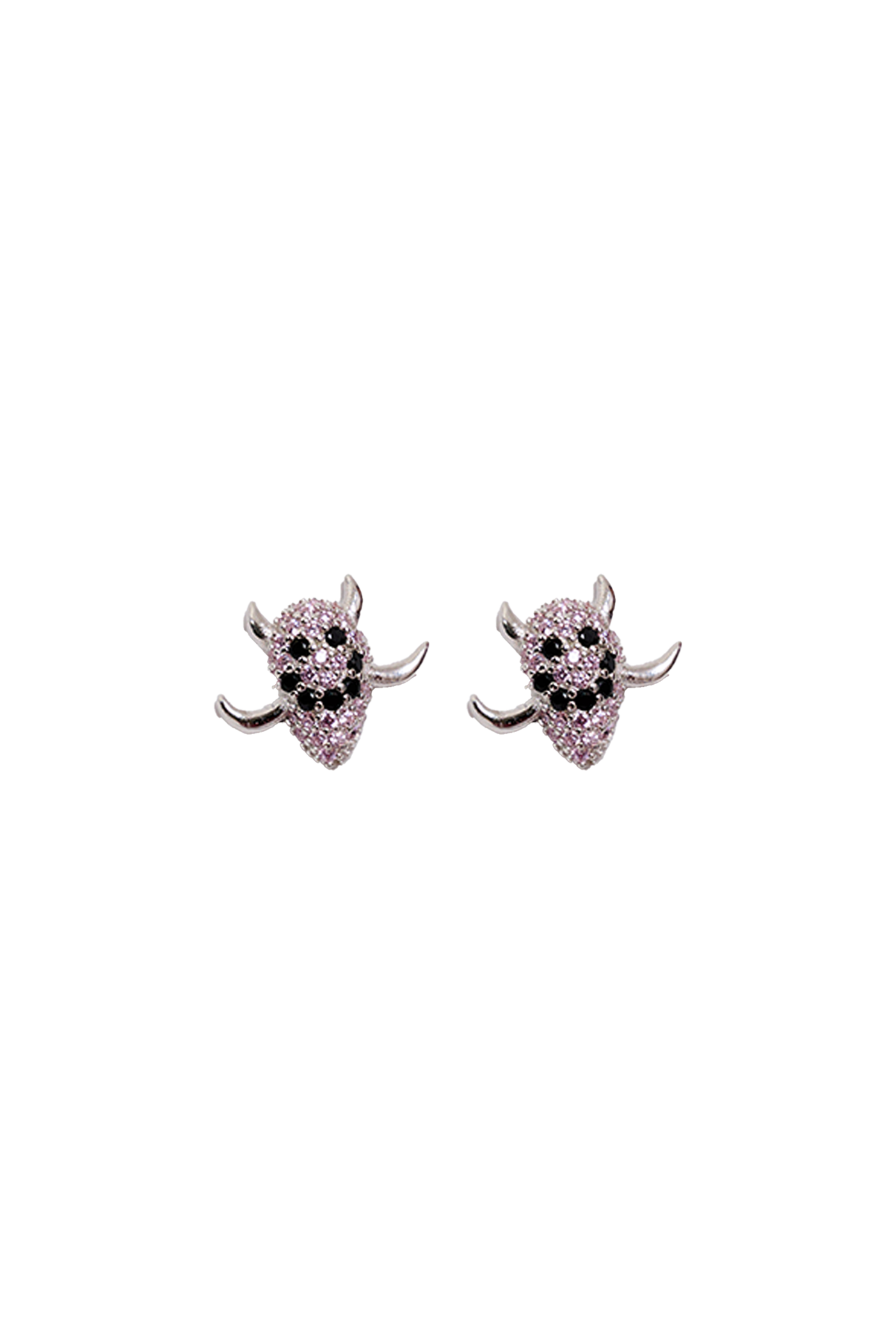 LIGHT ROSE SPIKE MONSTER STUDS