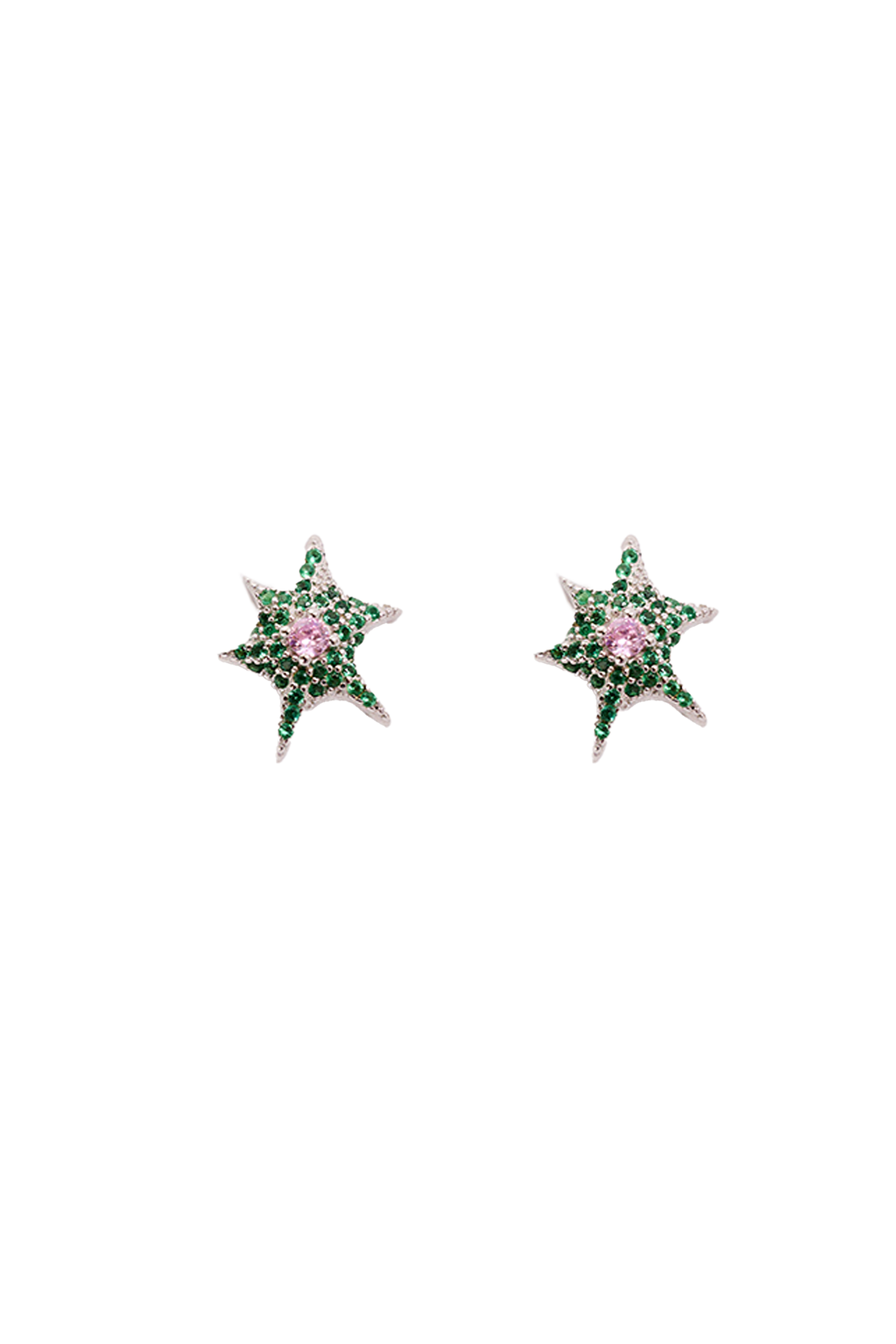 EMERALD STARBURST STUDS