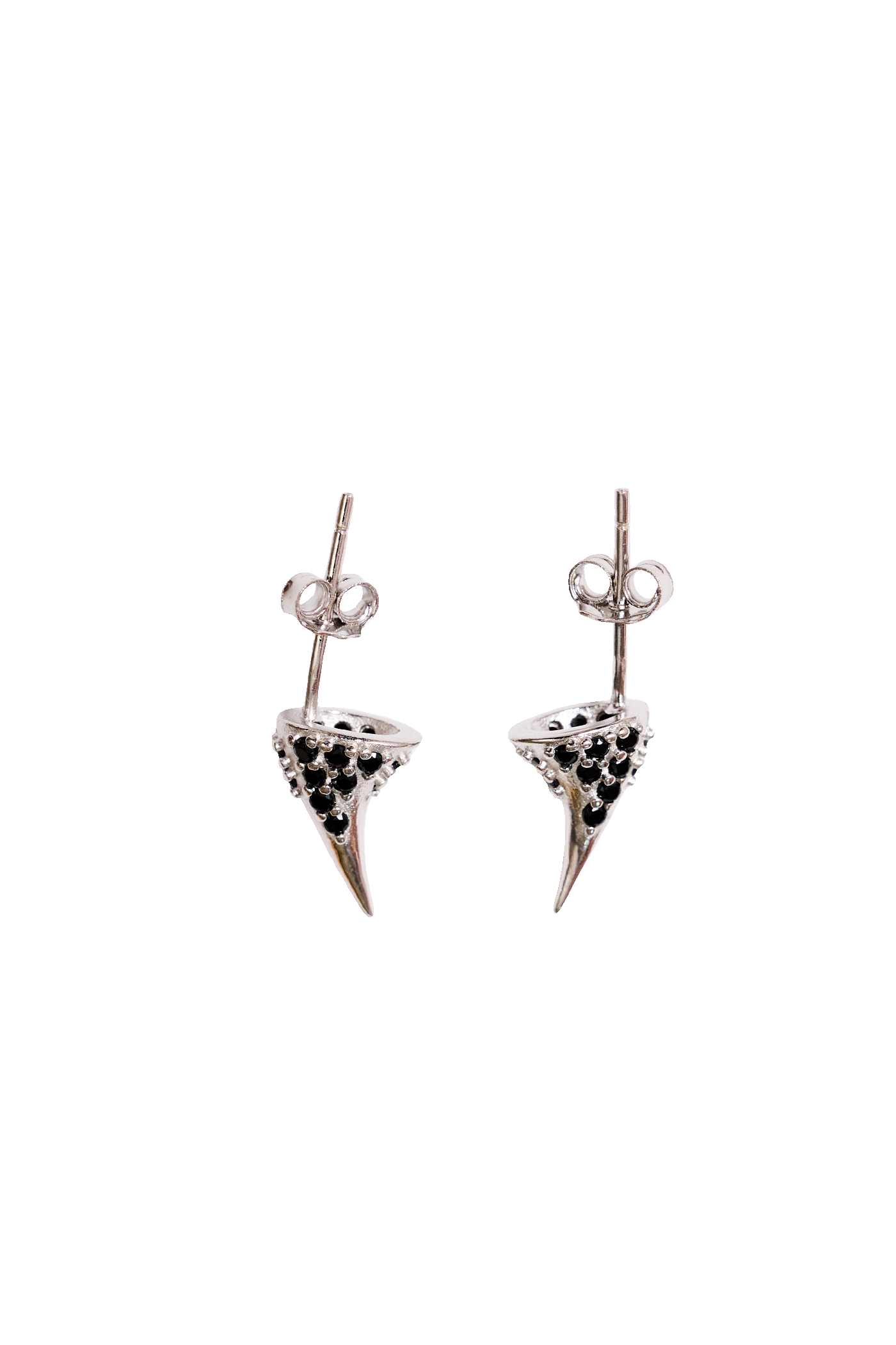 BLACK DIAMOND RHINESTONE HORN STUDS