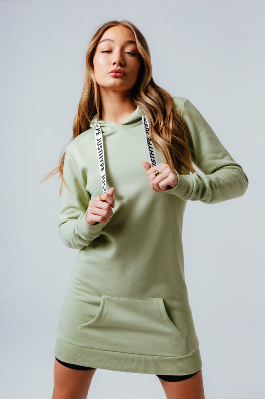 HYPE OLIVE WOMEN'S PULLOVER HOODIE DRESS