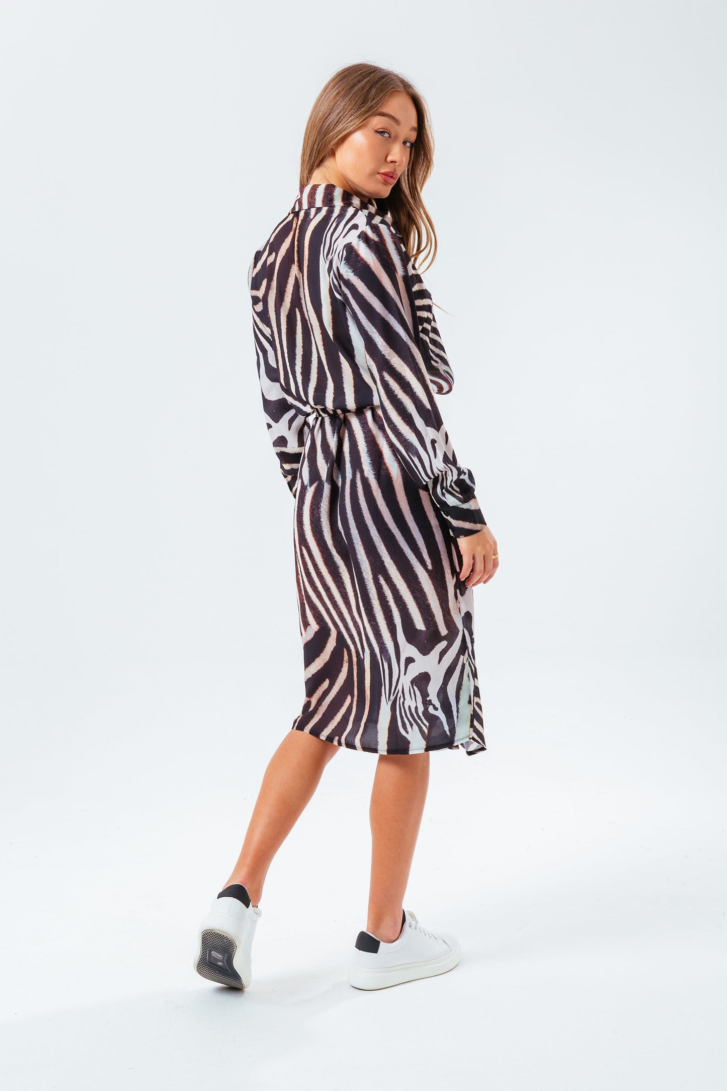 HYPE ZEBRA WOMEN'S SHIRT DRESS