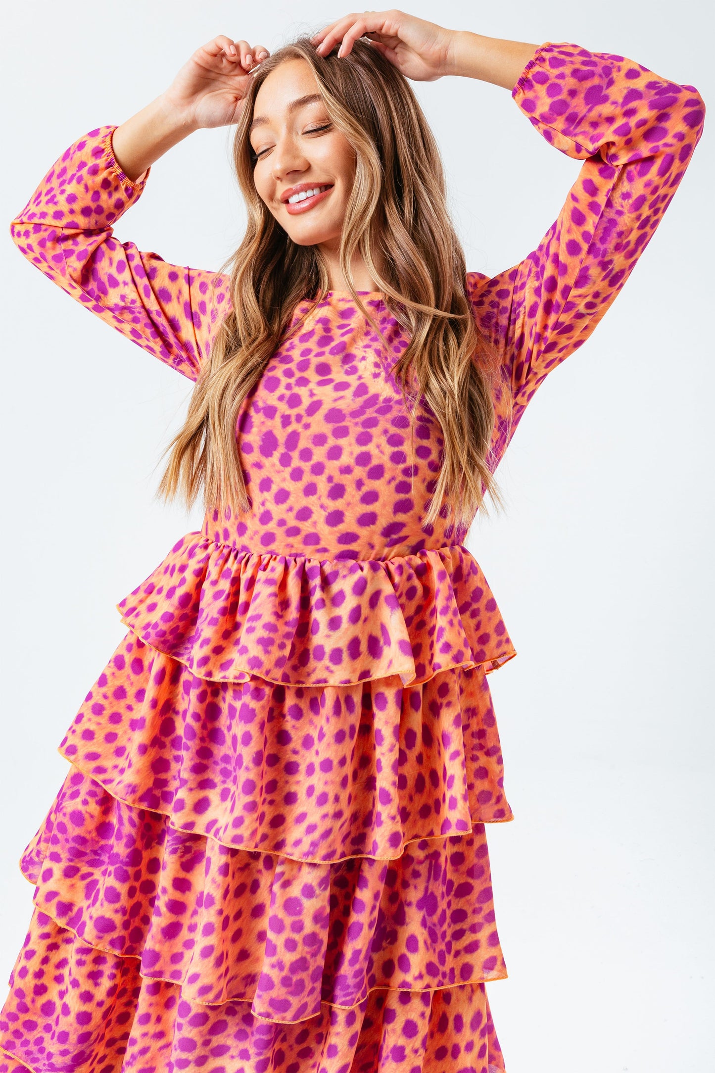 HYPE CHEETAH WOMEN'S MIDI DRESS