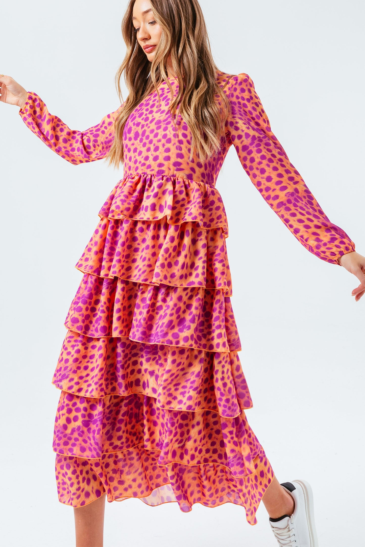 HYPE CHEETAH WOMEN'S MIDI DRESS