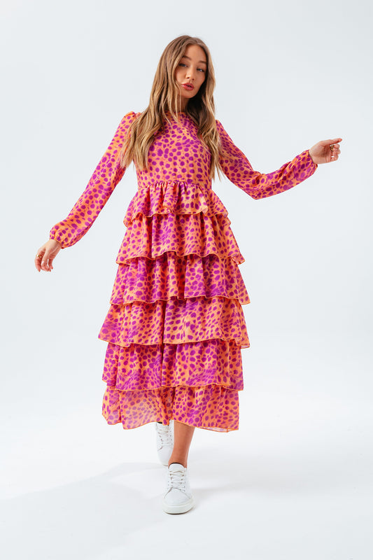 HYPE CHEETAH WOMEN'S MIDI DRESS