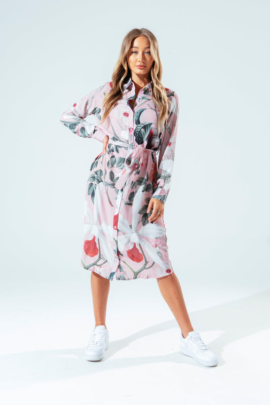HYPE PINK BLUSH WOMEN'S SHIRT DRESS