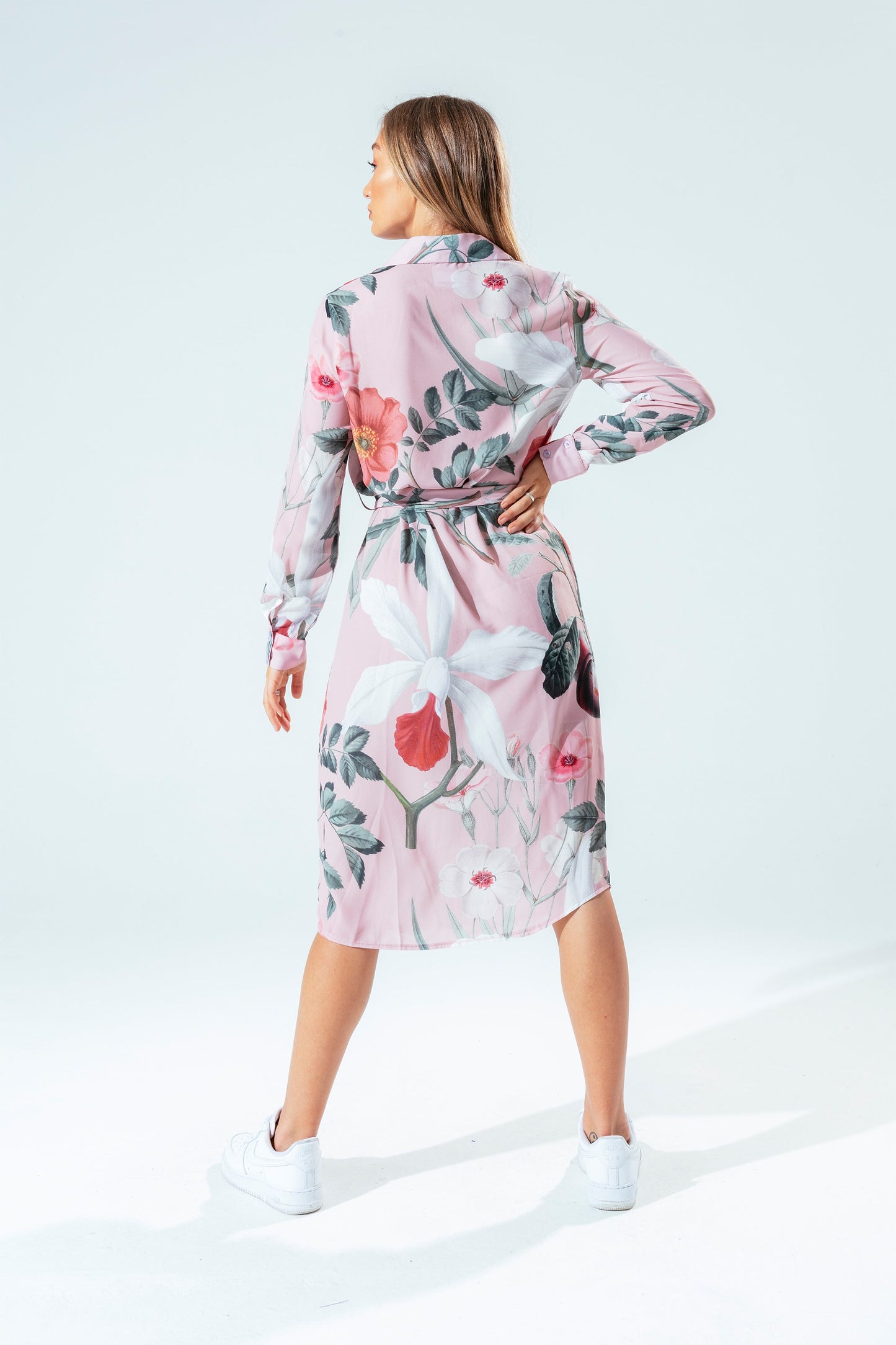 HYPE PINK BLUSH WOMEN'S SHIRT DRESS