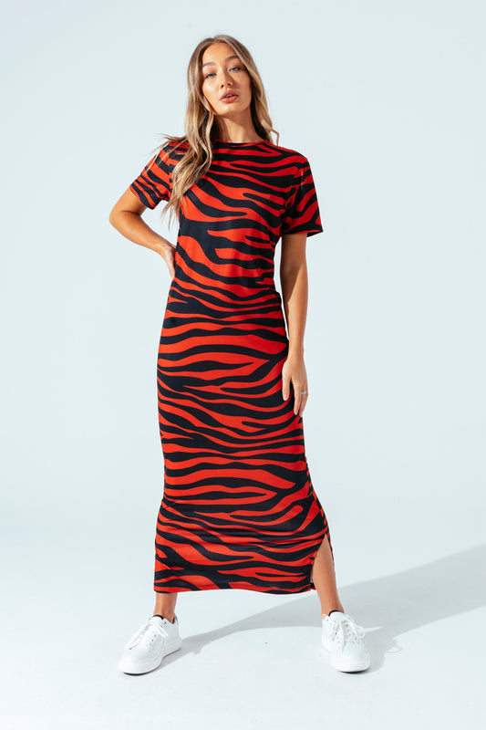 HYPE BRICK TIGER WOMEN'S MAXI T-SHIRT DRESS