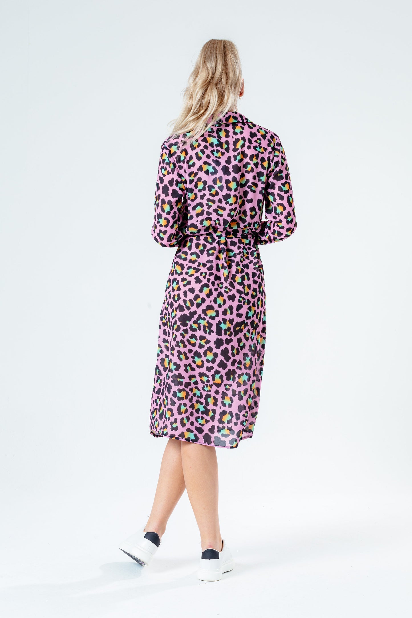 HYPE DISCO LEOPARD WOMEN'S SHIRT DRESS