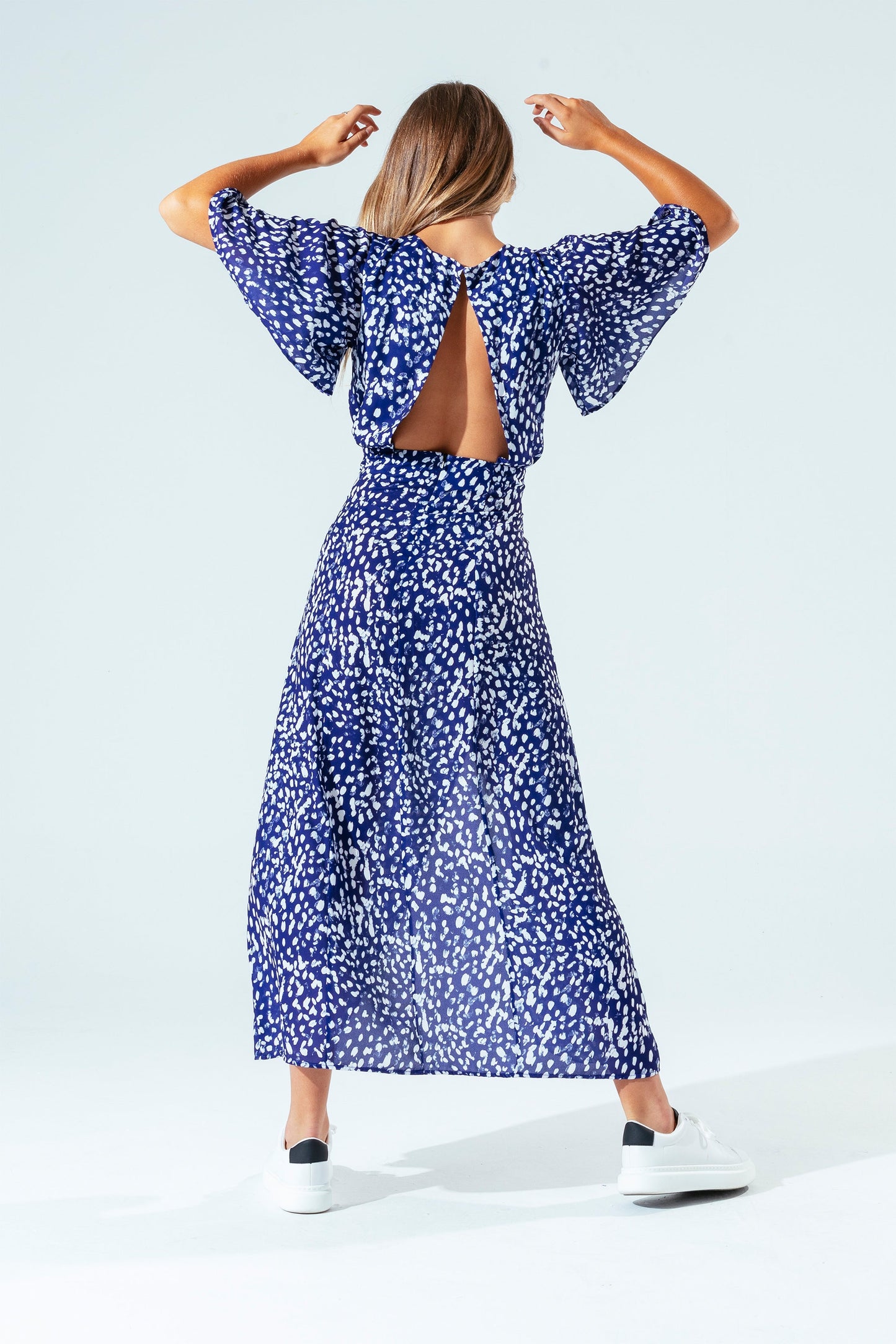 HYPE NAVY BRUSH WOMEN'S DRESS