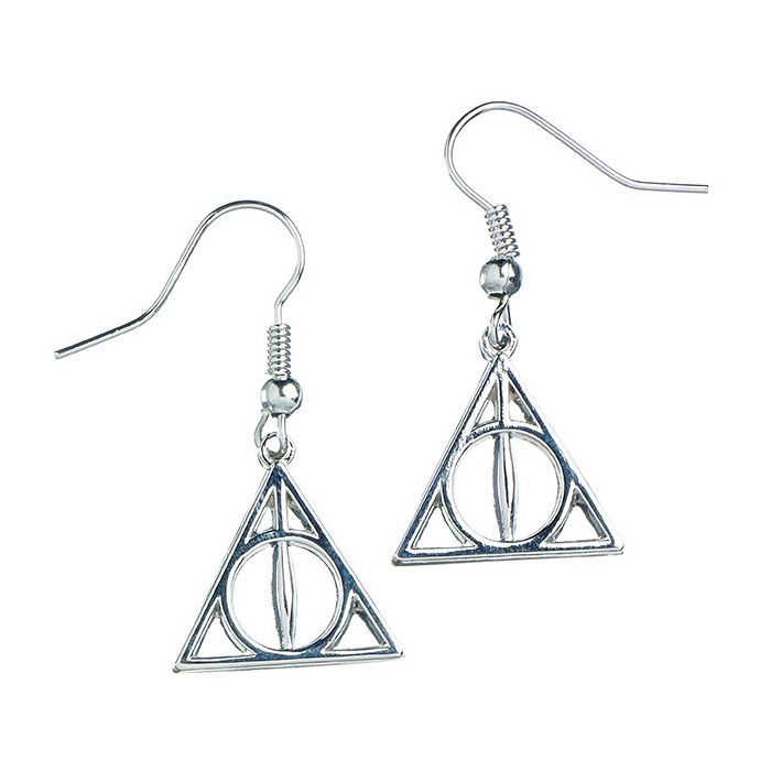 Deathly Hallows (Harry Potter) Sterling Silver Dangle Earrings