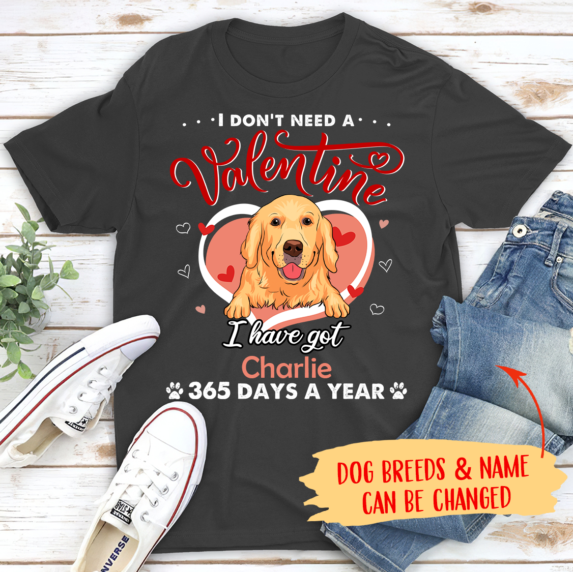 I Don't Need A Valentine - Personalized Custom Unisex T-shirt