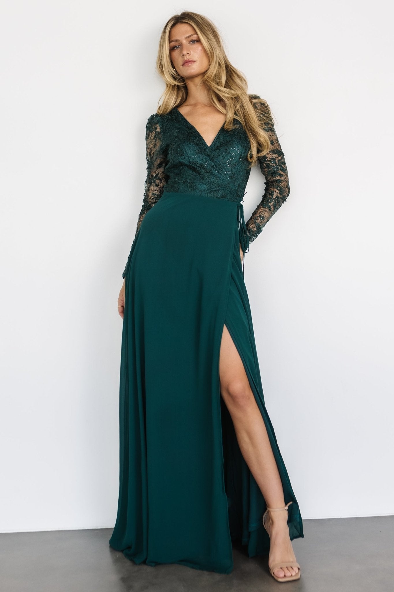 Anna Wrap Maxi Dress | Emerald - Baltic Born
