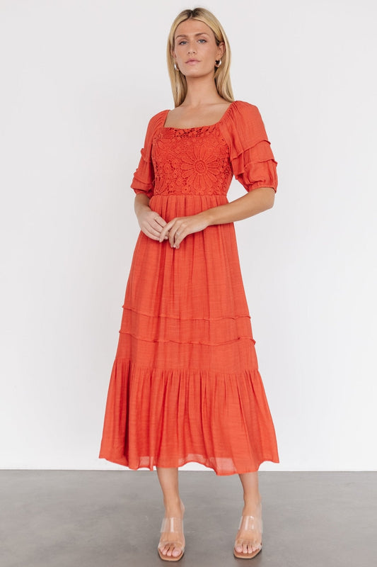 Archer Boho Dress | Rust - Baltic Born
