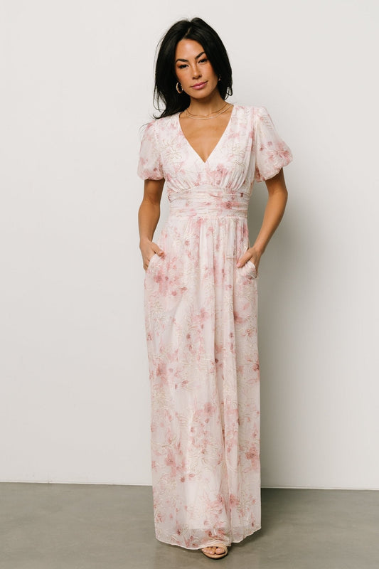 Ardley Maxi Dress | Mauve Floral - Baltic Born