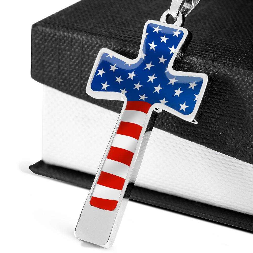 USA Flag Cross