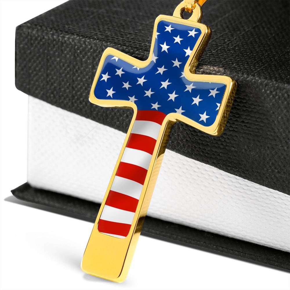 USA Flag Cross