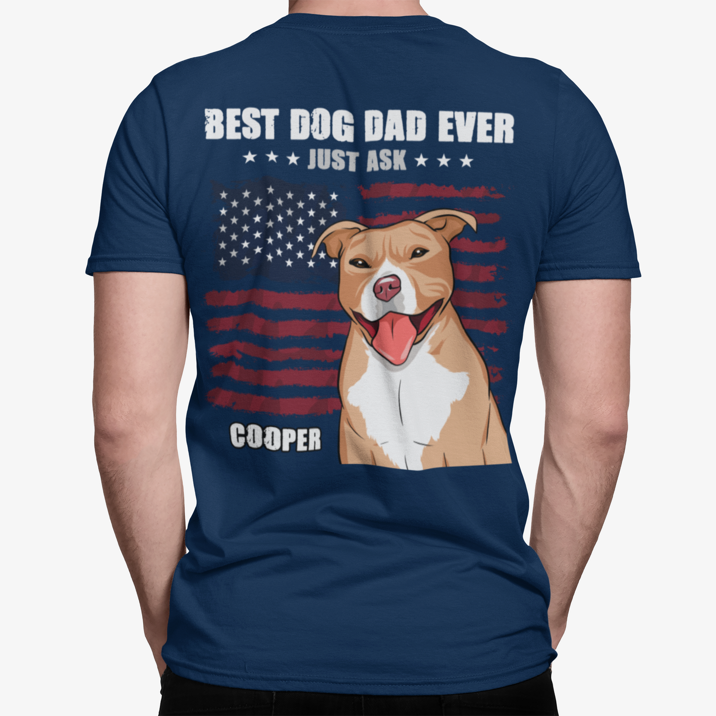 Best Dog Dad Ever - Personalized Custom Unisex T-shirt