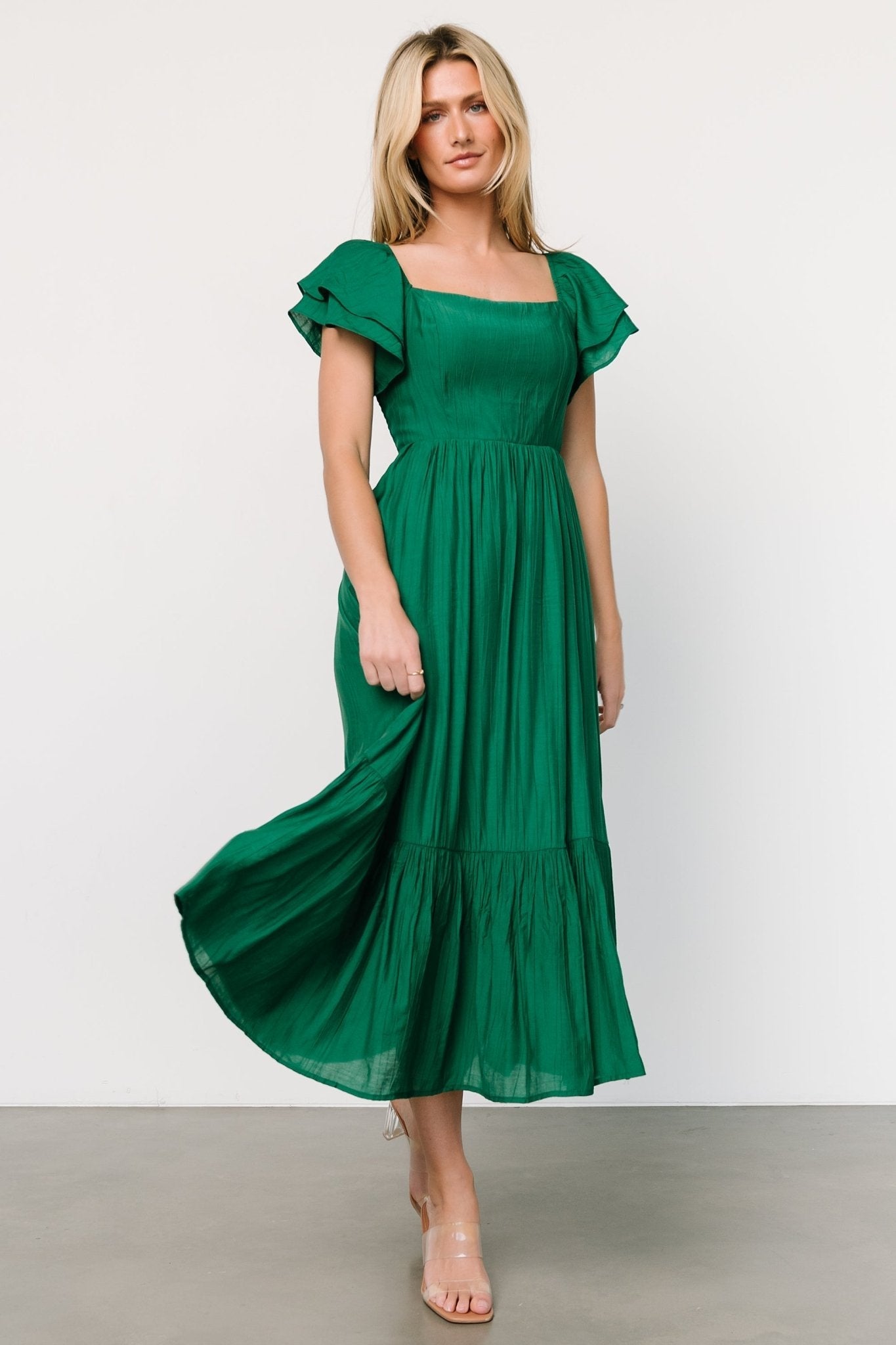 Buttercup Midi Dress | Evergreen - Baltic Born