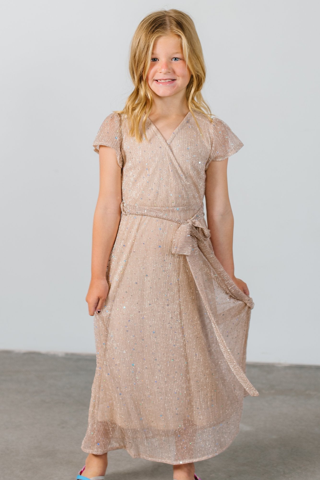 Child Grace Sparkle Gown | Champagne - Baltic Born