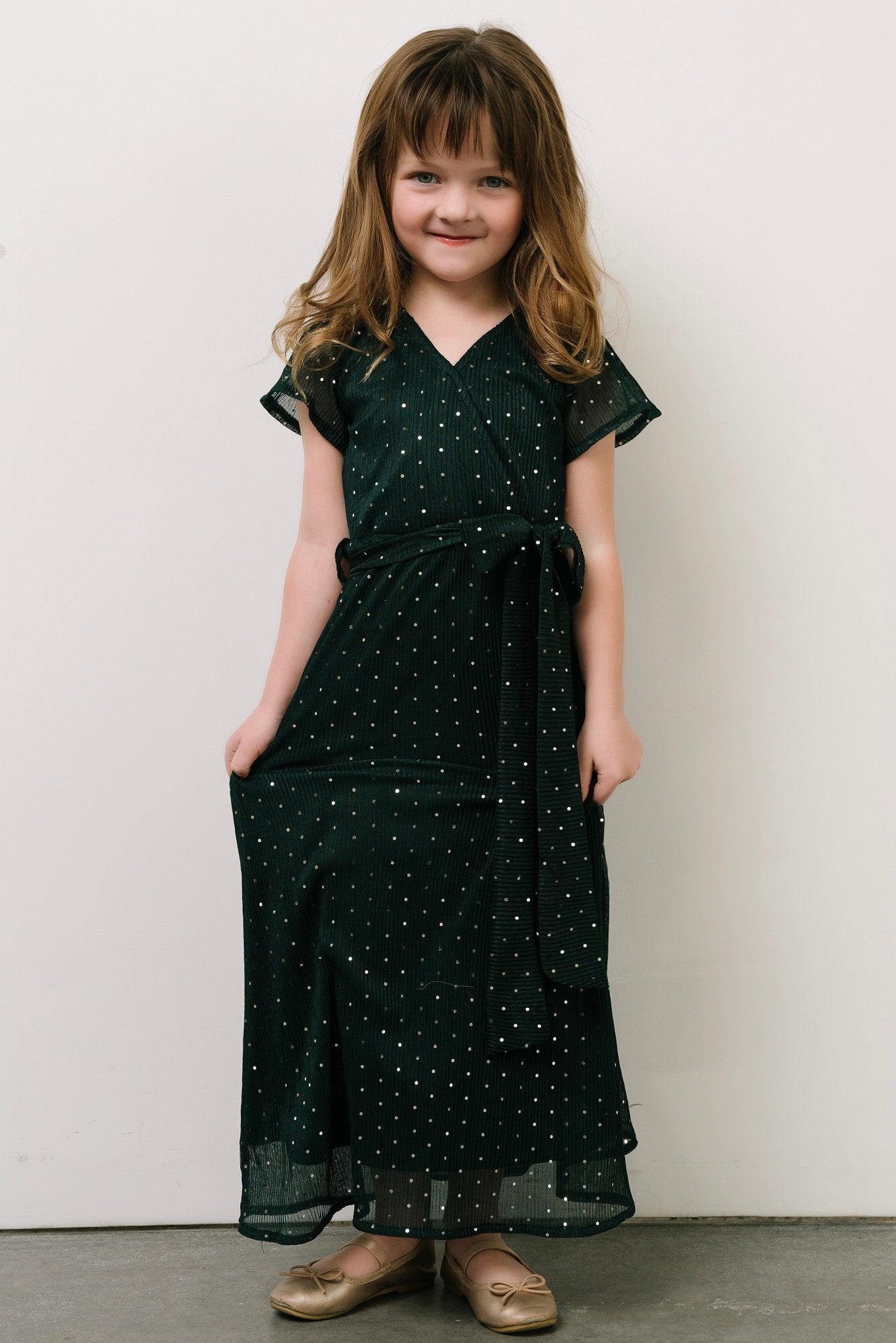 Child Grace Sparkle Gown | Emerald - Baltic Born