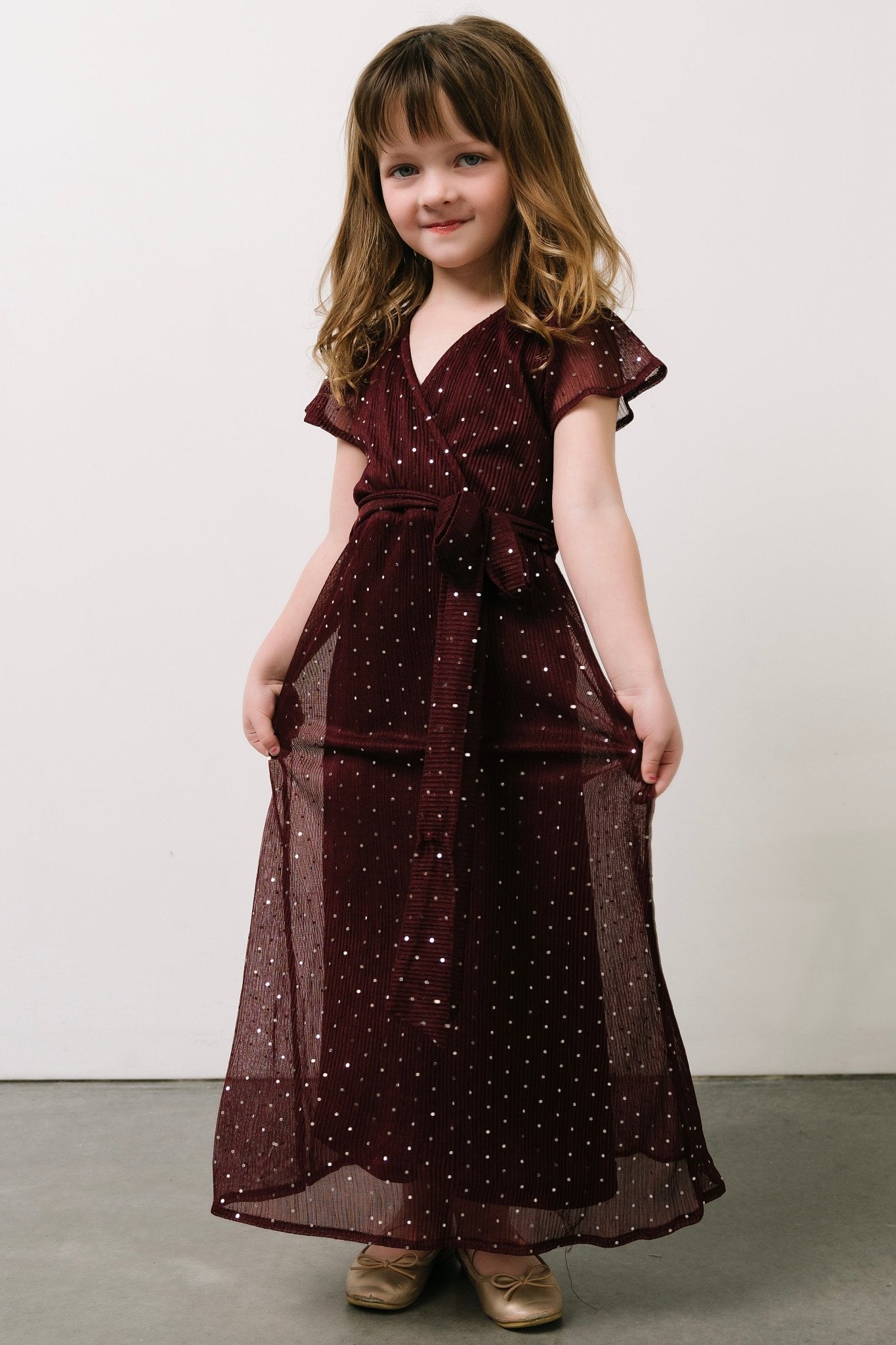 Child Grace Sparkle Gown | Mulberry - Baltic Born
